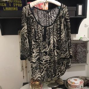 Animal print top